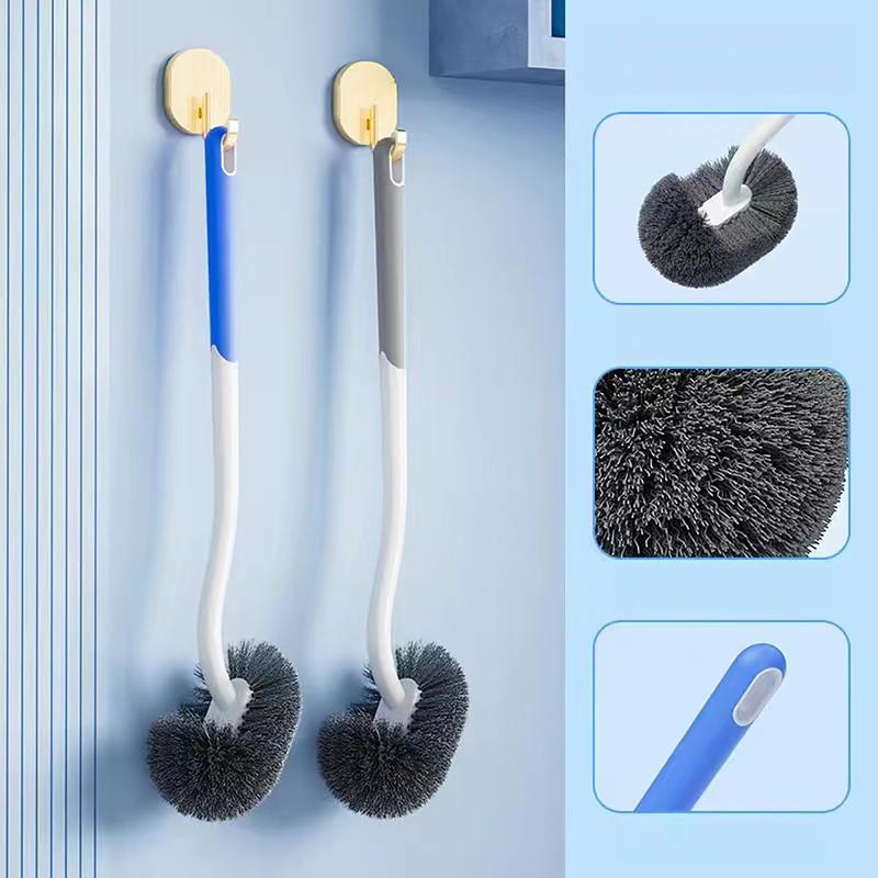 Combo 2 cây bàn chải chà tolet Living C cán dài chà rửa bồn cầu chà nhà tắm siêu bền siêu sạch Toilet
