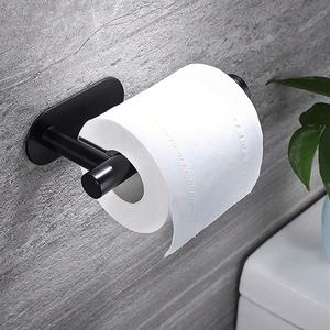 Portarrollos de papel higiénico montado en la pared, 1 unidad autoadhesiva de acero inoxidable, dispensador de rollos para papel higiénico para cocina y baño