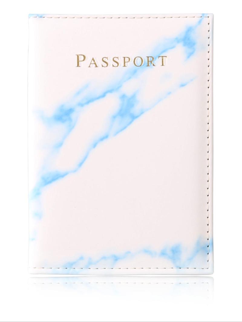 Product Introduction of Summer 2025 Unisex Casual Marble Pattern PU Leather Passport Holder Cover, Business Style Travel Passport Cover, Chic Travel Accessories for Travel Use, Gifts for Her, Travel Essentials 7