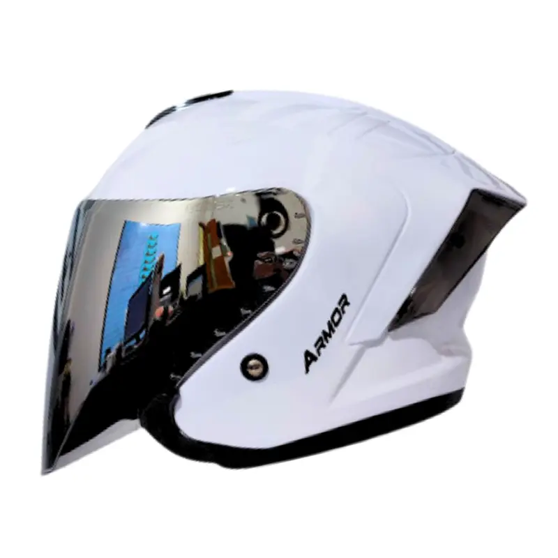 Helm JS ARMOR Half Face Solid Pria Wanita SNI Motorcycle helm  half 1