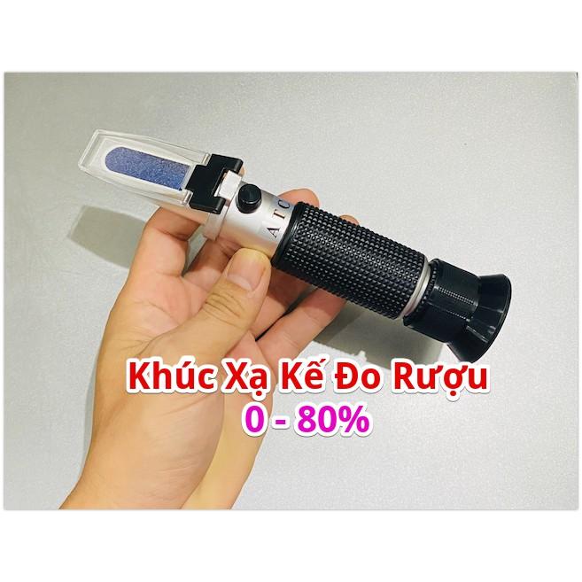  Khúc Xạ Kế Đo Độ Nồng Độ Rượu Đo Nồng Độ Độ Cồn Từ 0 - 80% 