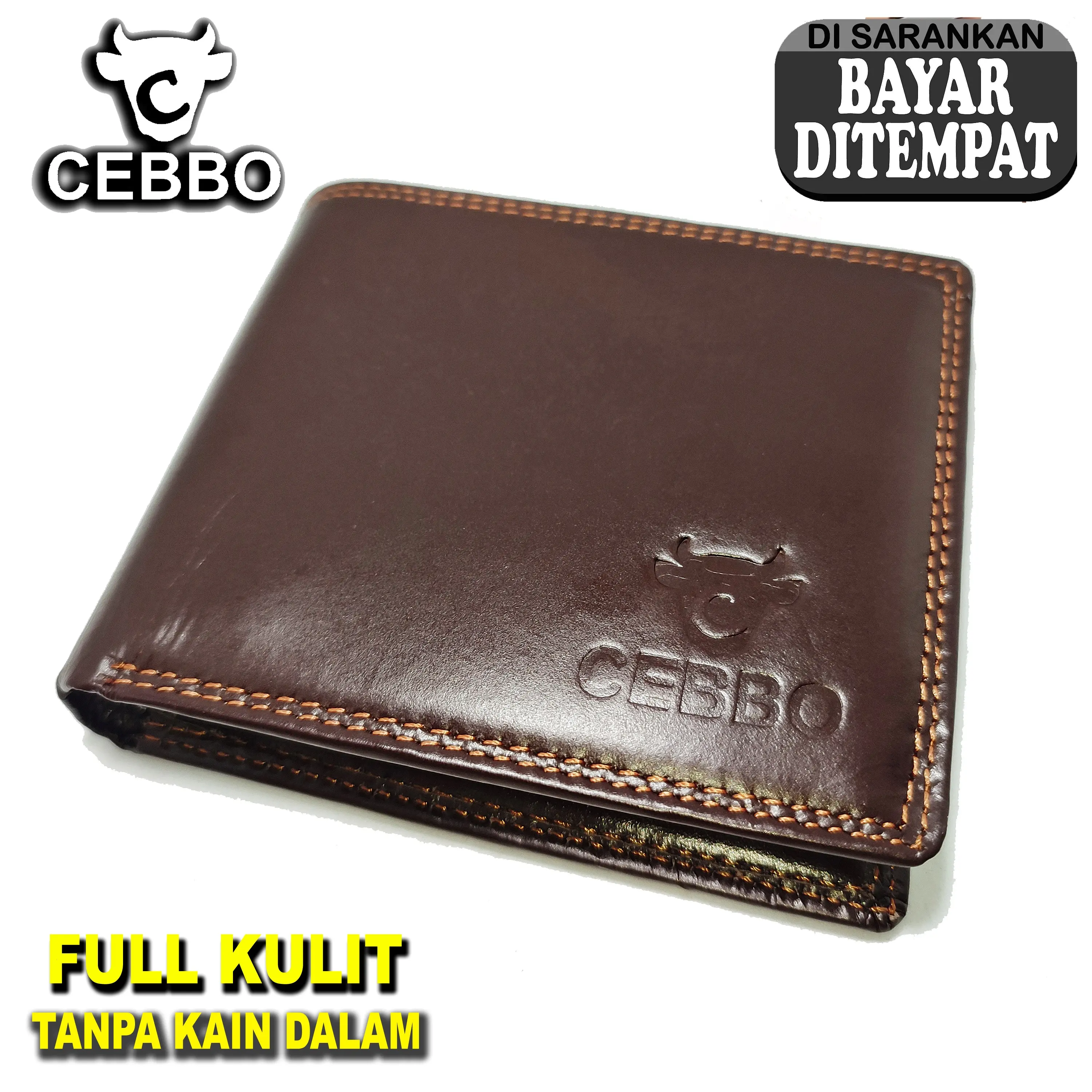 Dompet Pria Kulit Sapi Bahan FULL KULIT Sapi Hitam Uang Kartu