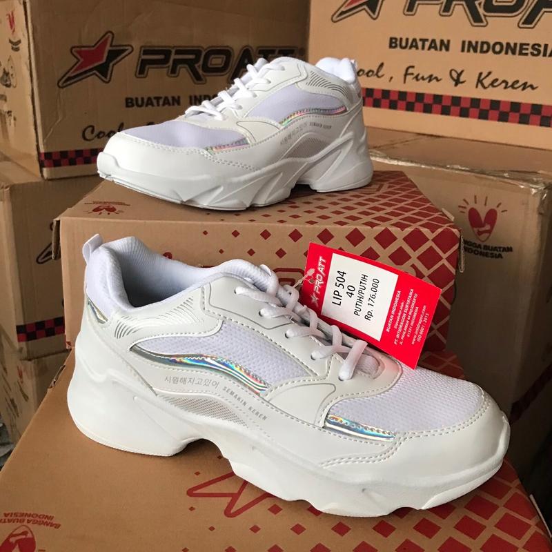 Sepatu Sneakers PRO ATT LIP 504 Putih Size 33 34 35 36 37 38 39 40 Sneaker Putih 4