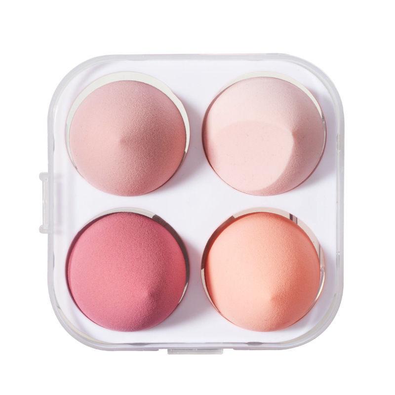 14PCs velvet powder puff & makeup sponge set-skin-friendly, dual-use wet/dry blenders for flawless foundation application 4