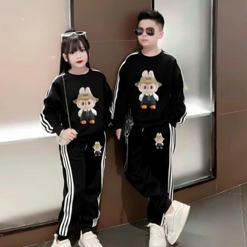 bộ nỉ cho bé trai, size 14-45kg, mẫu CQA  chất liệu mềm dẹp mịn không sùi, phong cách Hàn Quốc, thiết kế sành điệu h & đồ  bộ  nỉ 3