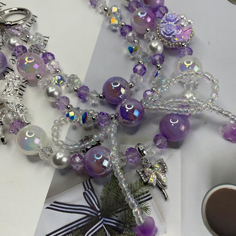 Product Introduction of Mobile Phone Charm Mobile Phone Ornaments Mobile Phone Lanyard Keychain Hot Sale Heavy Industry Drill Chain Hot Sale Original DIY Mobile Phone Charm Bag Chain 6