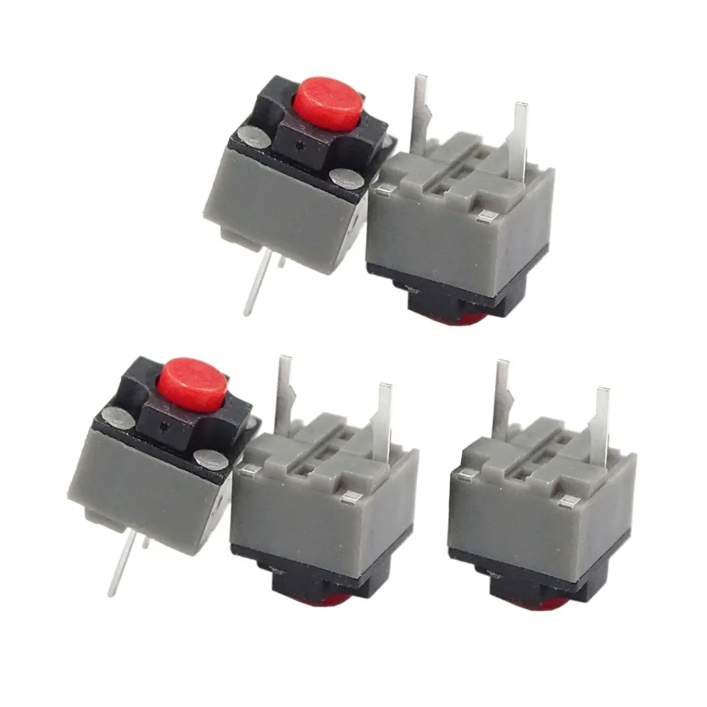 Nút Tắt Tiếng Kailh, Bộ 5 Cái, Công Tắc Im Lặng, Tương Thích Với Chuột Không Dây Và Có Dây, Công Tắc Siêu Nhỏ 6x6x7.3mm