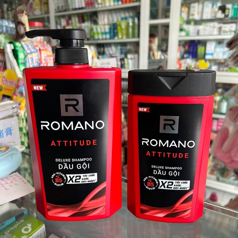 ￼Chính hãng DẦU GỘI HƯƠNG NƯỚC HOA ROMANO ATTITUDE 650g &380 xà  phòng