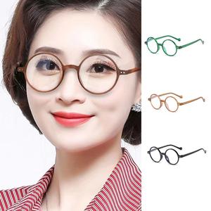 Reading Glasses Women's and Men's Universal Round Frame Radiation Protection Glasses for Farsighted