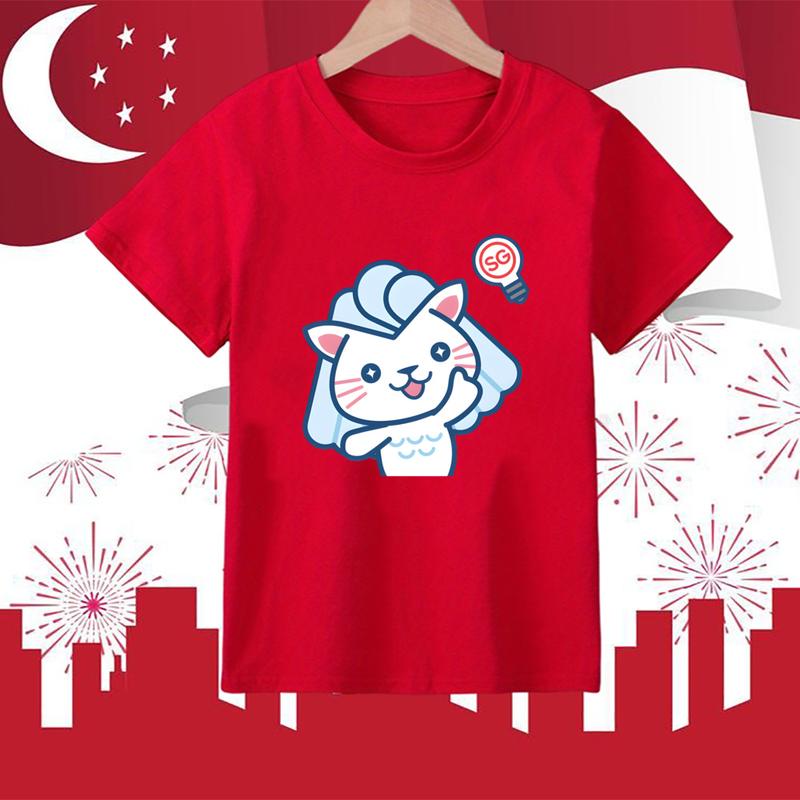 Product Introduction of Cartoon  Print Pattern Clothing T-shirt Summer Fashionable Polyester T-shirt Celebrating National Day for Boys and Girls Casual Children Short Sleeved 26
