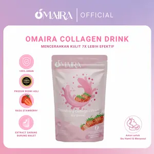 Omaira Strawbery Collagen Drink Brirdnest 50gr