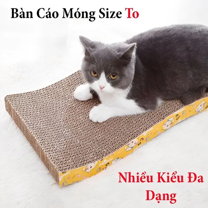 Bàn cào mónġ cho mèo kèm 1 túi cat nip - trụ cào mài mónġ cho mèo 0