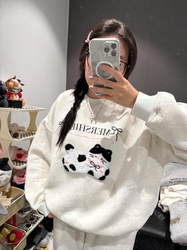 DEAL MỞ BÁN LUMIHOUSE SWEATER NỈ BÔNG CỔ TRÒN DÀI TAY XÁM TIÊU SỮA YẾN MẠCH áo mùa đông nữ sweater CÁC PHIÊN BẢN LUMI DESIGN FOM RỘNG UNISEX BST8910