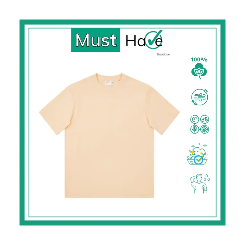 Áo thun, áo phông trơn Must Have Unisex 100% cotton form rộng, thời trang xu hướng cá tính, dễ thương Cổ Tròn Menswear 6