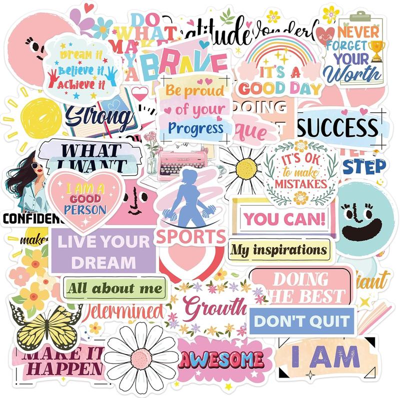 50 count Inspirational Stickers, Affirmation Decals, Uplifting - TikTok ...