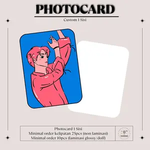 PHOTOCARD CUSTOM 1 SISI (MINIMAL 10pcs)