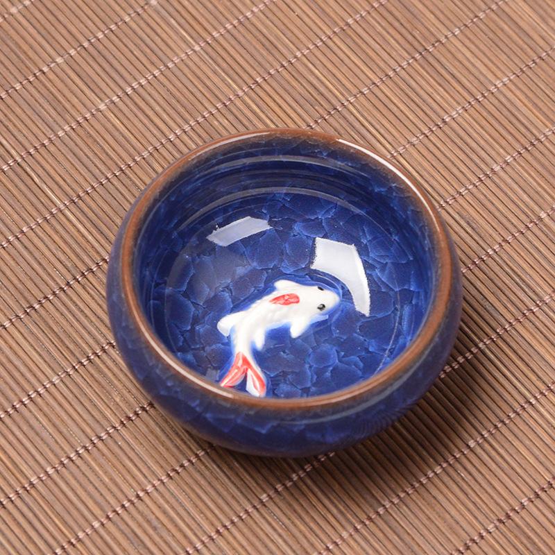 Product Introduction of Made in China Dehua Premium Ice Crack Tea Cup Ceramic Purple Clay Kung Fu Tea Set Tasting Cup Wedding Festival Gift 5