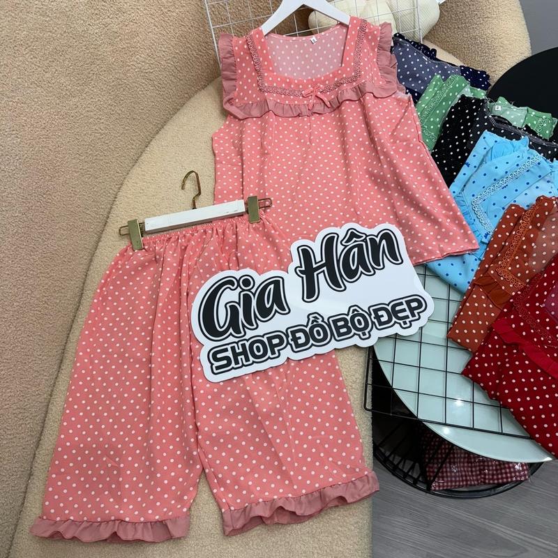 Size 40-80kg SET ĐỒ BỘ MẶC NHÀ QUẦN LỬNG KHÔNG CÓ TÚI VẢI LỤA 100D MỀM MỊN ĐẸP Women Áo