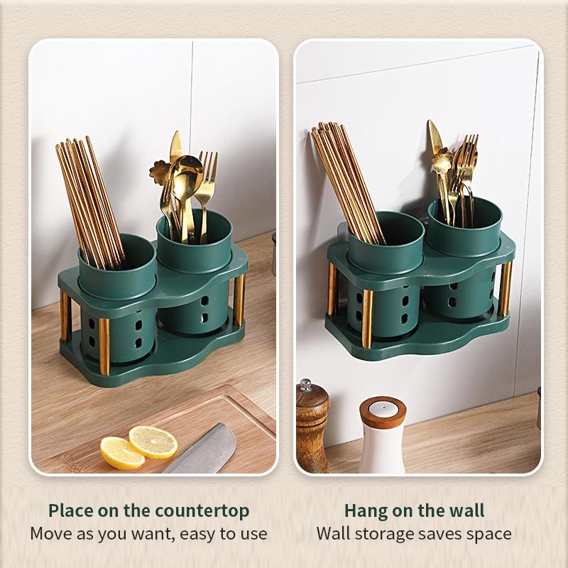 Product Introduction of Harbour Life Kitchen Fork Spoon Holder Cutlery Holder Drainer Chopsticks Spoon Storage Box Kitchen Rack Organizer Ramadan Kareem 21