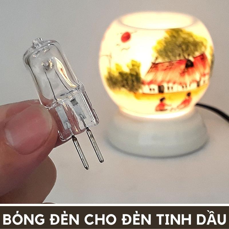   Combo  5 bóng đèn Halogen 50W dùng cho đèn xông tinh dầu dùng điện 220V 