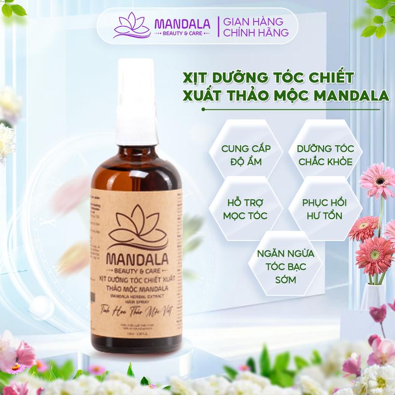 Product Introduction of Xịt Dưỡng Tóc Chiết Xuất Thảo Mộc Mandala 100ml Dưỡng Tóc Suôn Mượt, Giảm Gãy Rụng, Chống Nắng Cho Tóc Chăm Sóc Tóc Serum 0