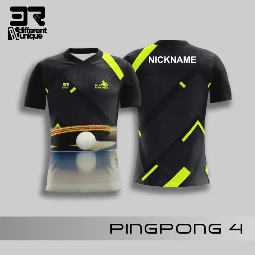 Jersey Printing Premium Custom Name 3R Original Table Tennis Tee FULL SUBLIMATION 3D SUMMER SHORT SLEEVE T-SHIRT