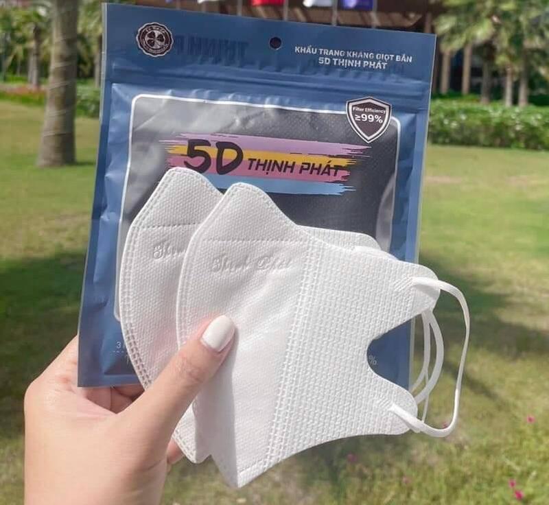 500 Chiếc khẩu trang Thịnh Phát - Khẩu Trang 5D Thịnh Phát 3 lớp kháng khuẩn an toàn cho da Phụ Kiện Che Mặt Voi Nam