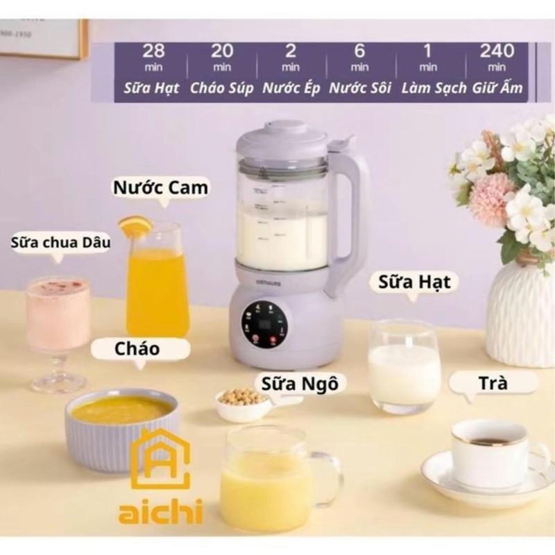 [Bản Tiếng Việt]Máy làm sữa hạt Ostmars dung tích 1000ml cối thuỷ tinh 6 chế độ Xay Sinh Tố máy mayxay camtay 3