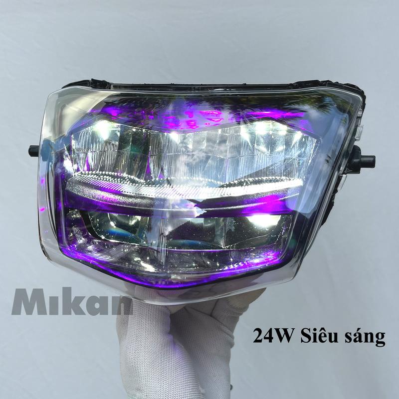 Đèn Zinpat 2 Tầng Wave SAMURAI 50cc 100 110 Pha Led zimpat tím