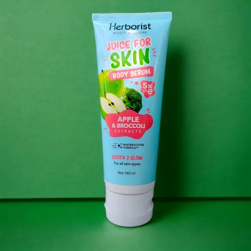 Herborist Body Serum Body Lotion All Varian  5X Vitamin E Ukuran 180ml Kering Leher 4