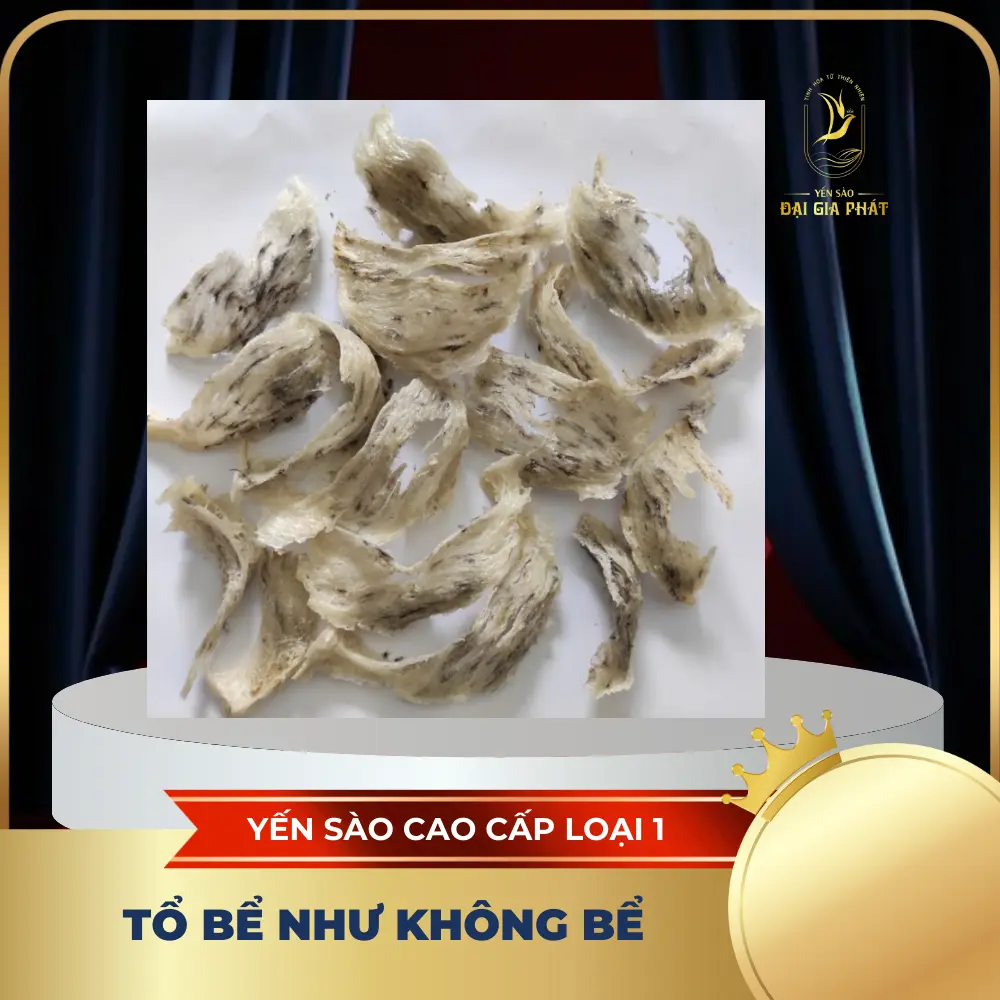 100gr Tổ Yến Bể Như Không Bể  [Tặng kèm Nhíp + Táo + Đường Phèn + Hạt Chia] - Yến Sào Khánh Hòa