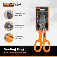 Gambar HIOSHI /Gunting Seng USA/Serbaguna/Baja Ringan/Seng/Aluminium/Galvalum/Tin snips/8, 10, 12 Inch - HD - 8 Inch dari HioshiToolsOfficial Kota Surabaya 4 Tokopedia