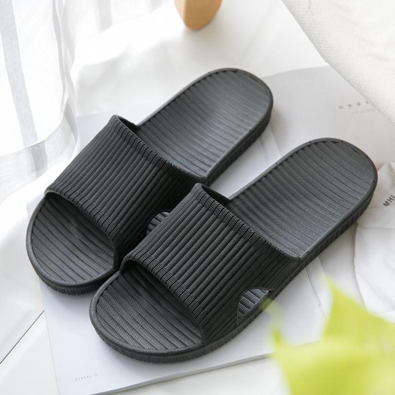Dép đi trong nhà siêu nhẹ nhựa nguyên khối dép lê xốp mang đi trong nhà tắm văn phòng chống trơn trượt nam nữ đủ size D5 Slipper DéP Cao Su Đế Bằng 7
