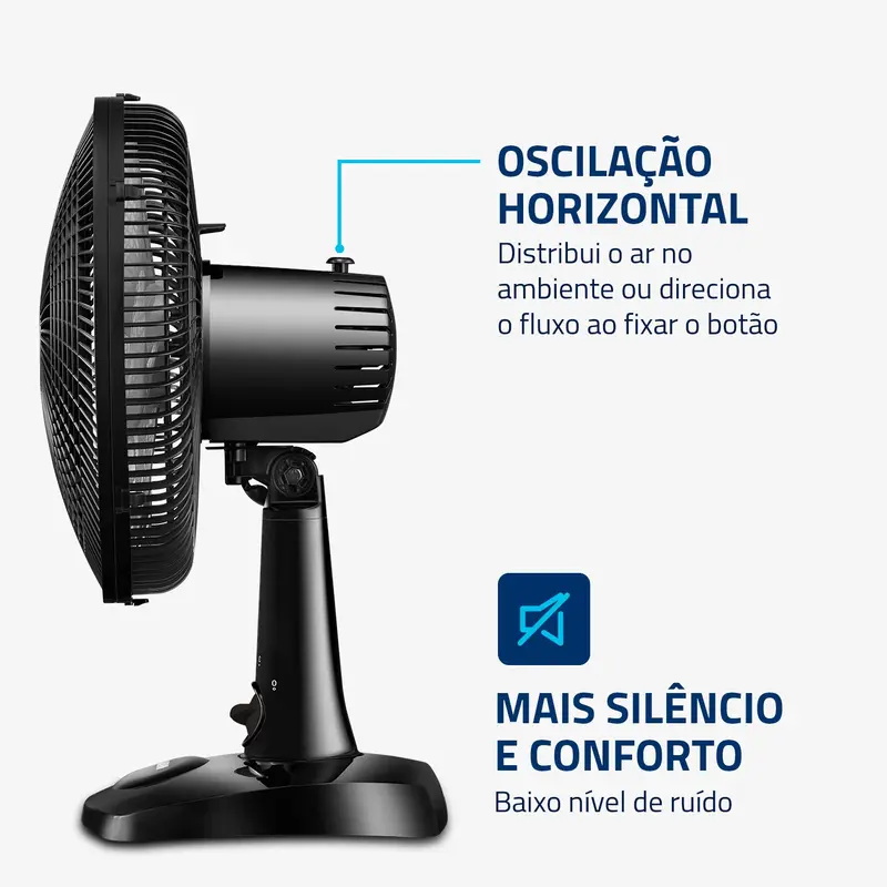 Ventilador Mondial 30cm Super Power Vsp-30-B 60W 3 Velocidades - 6