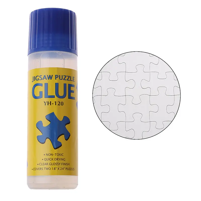 120ml Jigsaw Puzzle Glue Lem Teka-teki Jigsaw Hemat Lem Perekat Kertas Tempel Cepat Kering DIY untuk Perlengkapan Kantor Sekolah 7