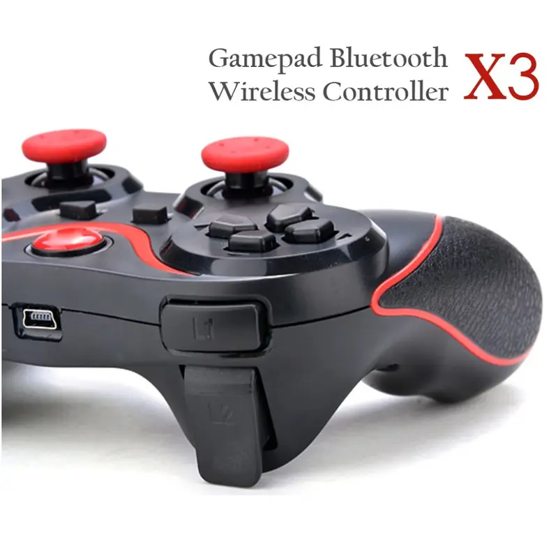 Gamepad X3 Bluetooth Wireless / Gamepade Gaming Bluetooth X3/ Joystick X3 Android Bluetooth/ Controller Hp Tablet Laptop Joystick/ Stik Gaming Game Bluetooth X3 Wireless/ Portable Gamepad Stik Bluetooth X3 Android Komputer PC Black Games 2
