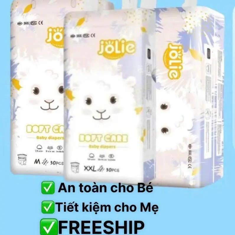 Combo  3 Bịch 150 Miếng Bỉm Quần  JOLIE xuất Anh dủ size S/M/L/XL/3XL/4XL.Bỉm Quần Cho Bé yêu 0