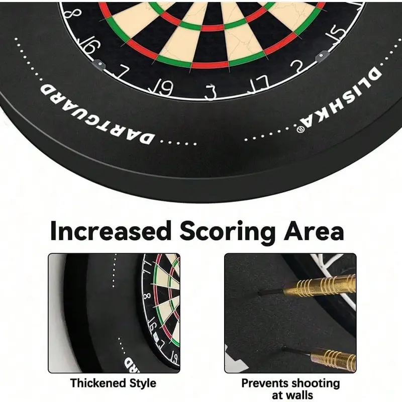 2025 NEW Dart Board Surround Ring, Dartboard Surround Black, Dartboard Wall Protector Multifunctional, Dart Board Wall Protector Ring Splicing For Dart Lovers (Easter Gifts) 1