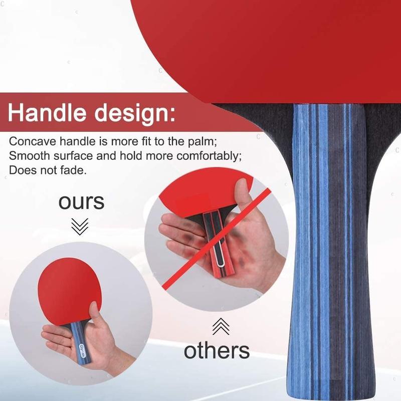 Product Introduction of Table Tennis Racket for Ping Pong Beginner's Long Handle/Short Handle 26