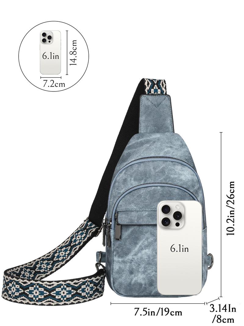 Product Introduction of Women's Bohemian Style Fanny Pack, Fashionable PU Leather Zipper Belt Bag for Daily Used, Casual Trendy Versatile High-quality Daily Pouch Bag 13