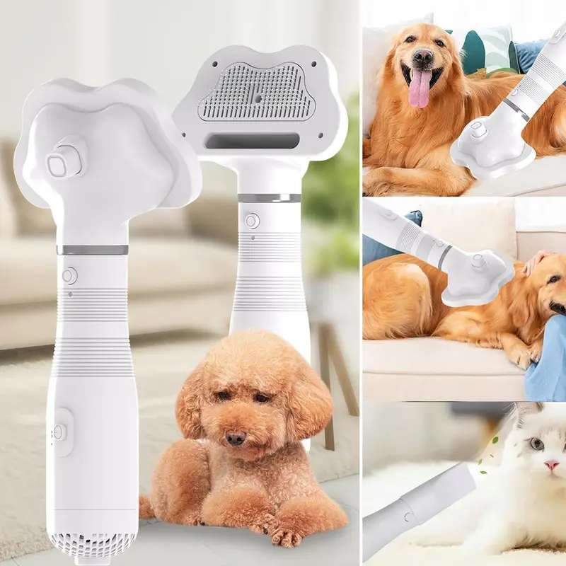 Máy Sấy Lông Thú Cưng, Thiết Kế 2 Trong 1, Dành Cho Mèo, Có Tính Năng Làm Sạch Không Khí Nóng, Tích Hợp L2S3 2