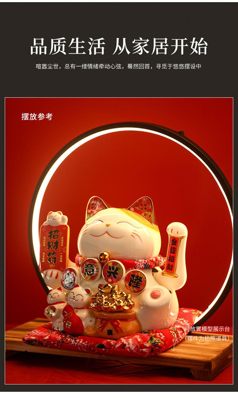 Product Introduction of Lantern circle large ornament Chinese Zen creative living room foyer office opening gift giving desktop home decoration gift 3