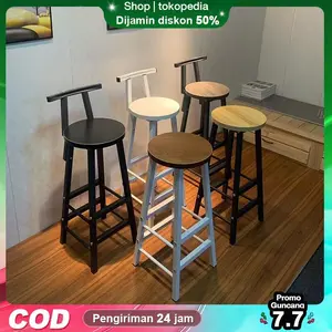 [BMZAR]Kursi Bar Cafe Minimalis Kursi Tolix kursi Tinggi Kursi Besi Kursi Cafe Kursi Persegi Tinggi Chairs Furniture