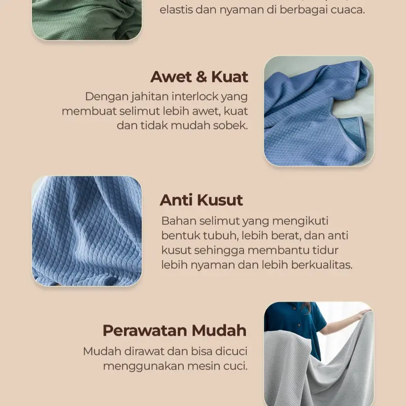 Kintakun Beglance - Selimut Diamond Knit Blanket Premium Terlaris 6