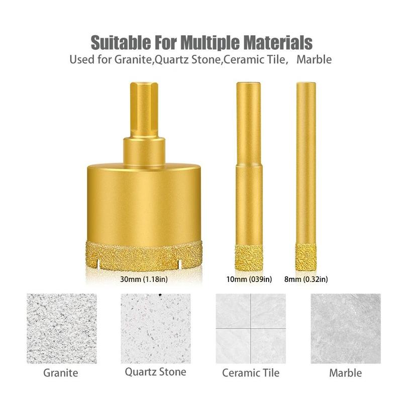 Product Introduction of 6-60mm High-grade diamond grain Coated Drill Bit Tile Marble Glass Ceramic Hole Saw Drilling Bit For Ceramic Tile Drilling 20