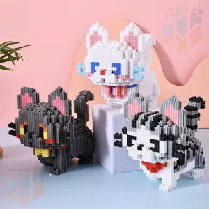 Toystown Nano Block 1Set Kucing Mainan Membangun, Balok Susun, Puzzle, Koleksi, Mainan Edukasi Dekorasi Koleksi Hadiah Kado Ulang Tahun 3D
