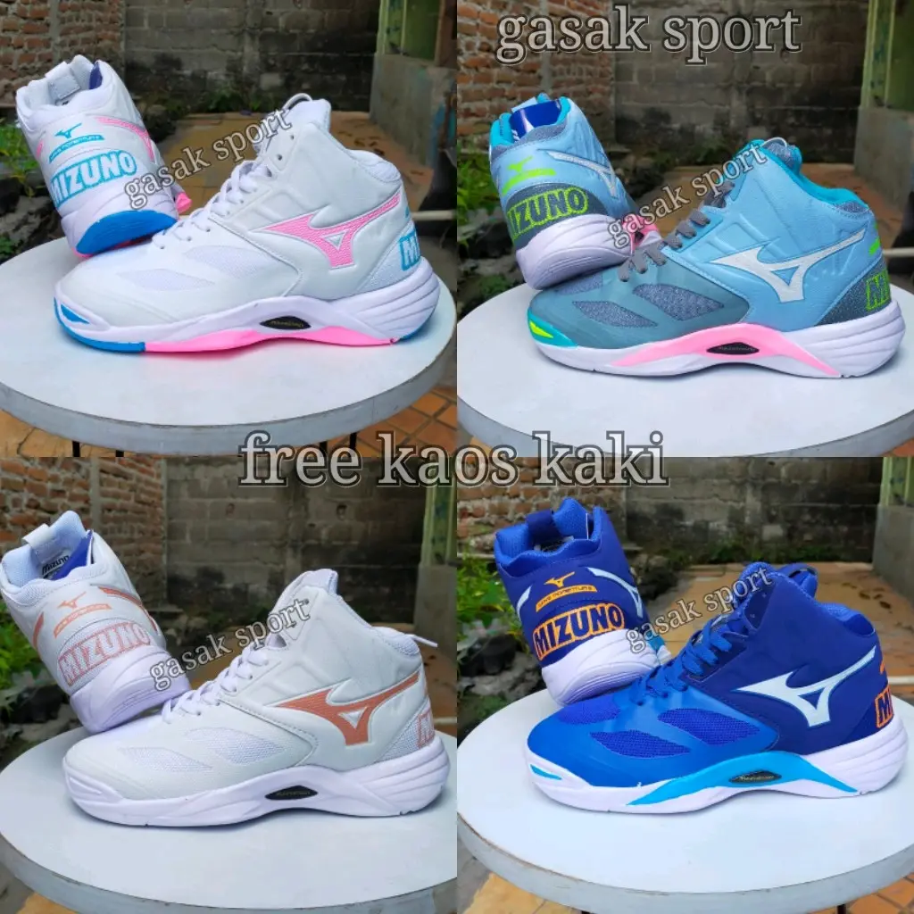 sepatu Volly mi-zuno wave momentum 2 sepatu voli wanita kekinian sepatu olahraga terlaris