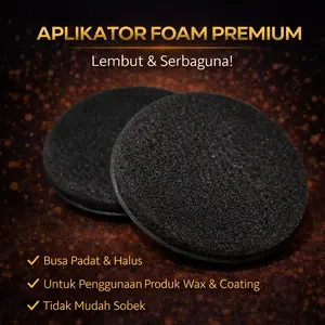 CSO Aplikator Hitam Premium Busa Halus untuk Wax & Coating Mobil Motor
