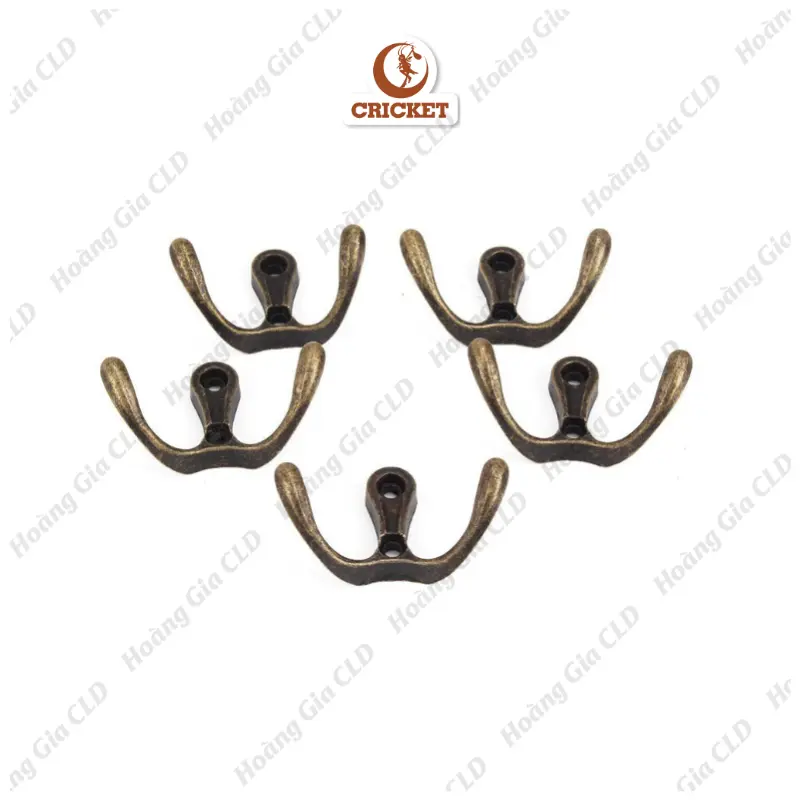 Móc treo đồ gắn tường chữ V thiết kế kiểu dáng cổ điển, tinh tế - Tặng kèm ốc vít