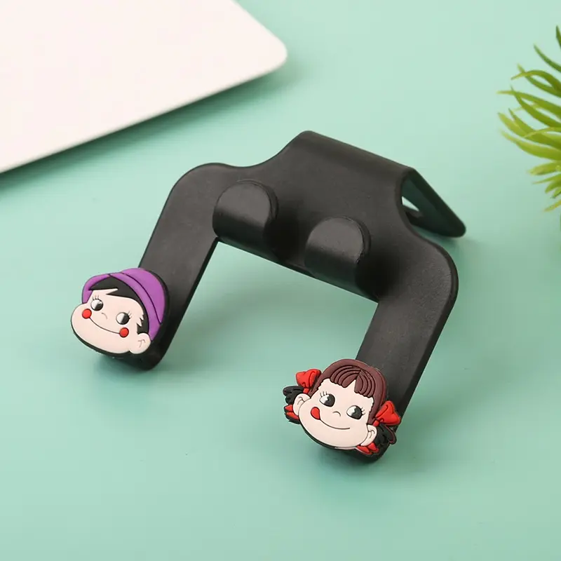 Hanger Kursi Mobil Gantungan Barang 2 Sisi / Car Hook Hanger Mobil Karakter Lucu 4 Kait / Holder Headrest Gantungan Kait Barang Mobil 2 sisi 2